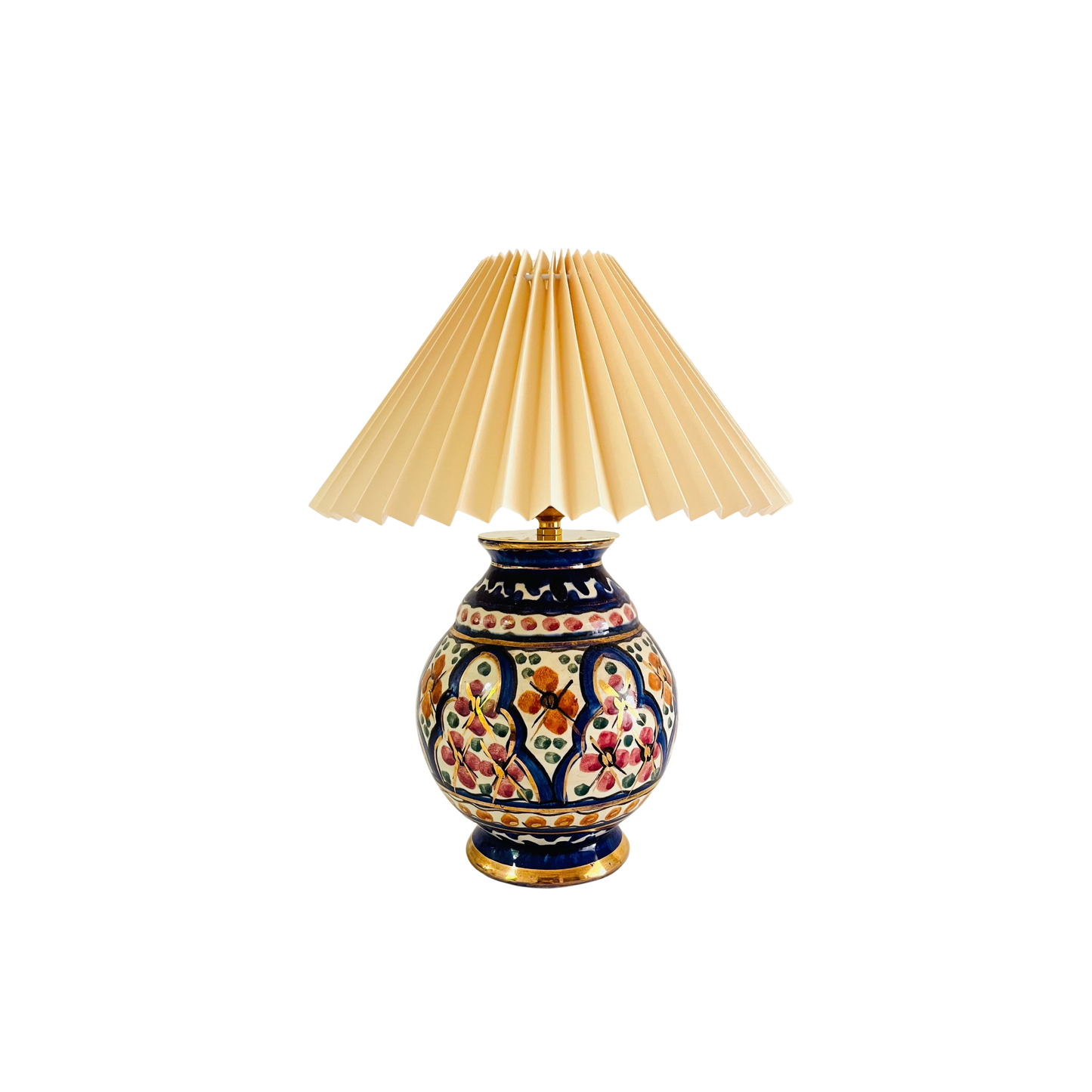 Antique Dutch Majolica Lamp