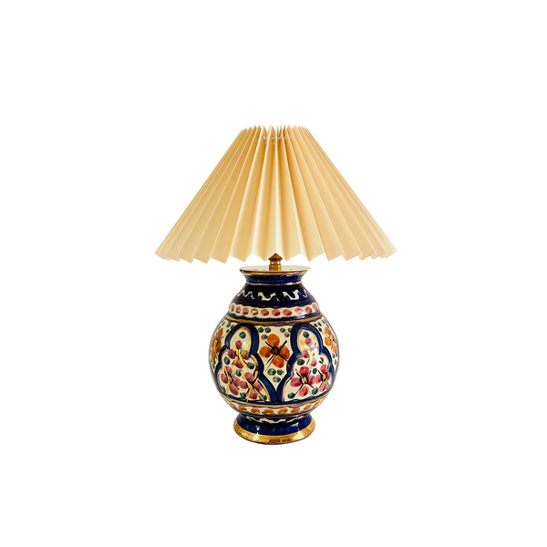 Antique Dutch Majolica Lamp