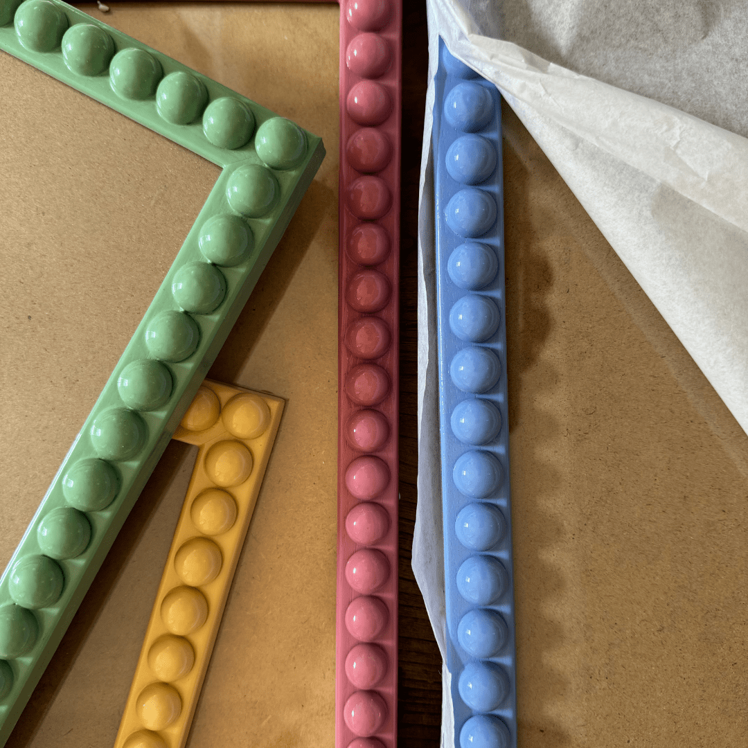 Spring Green Bobbin Picture Frame