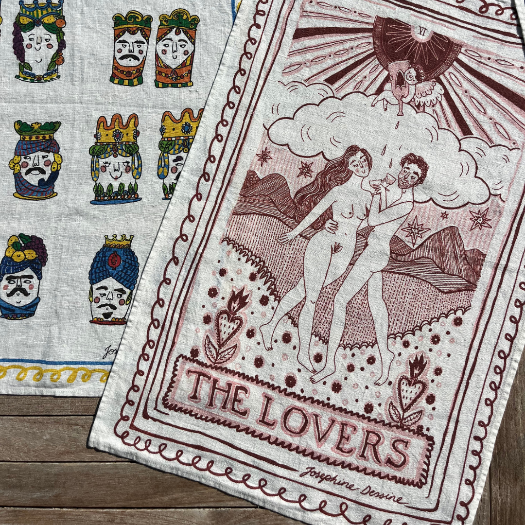 The Lovers Tea Towel