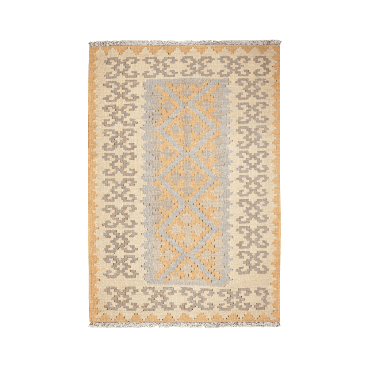 Kelim Gashgai Handwoven – Grey, 167 x 115cm