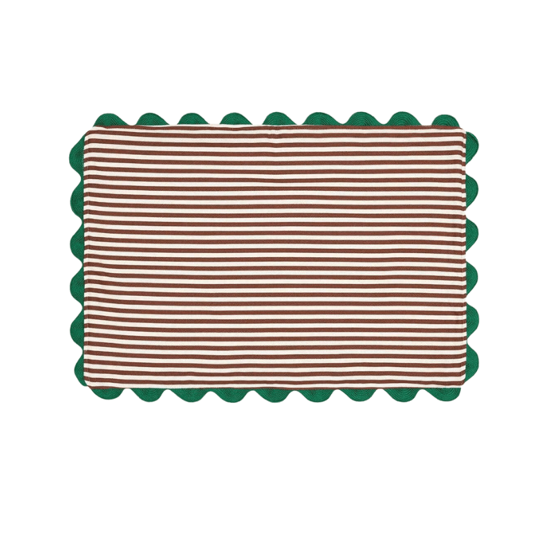 Brown Striped Placemat