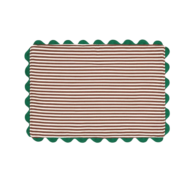Load image into Gallery viewer, Brown Striped Placemat
