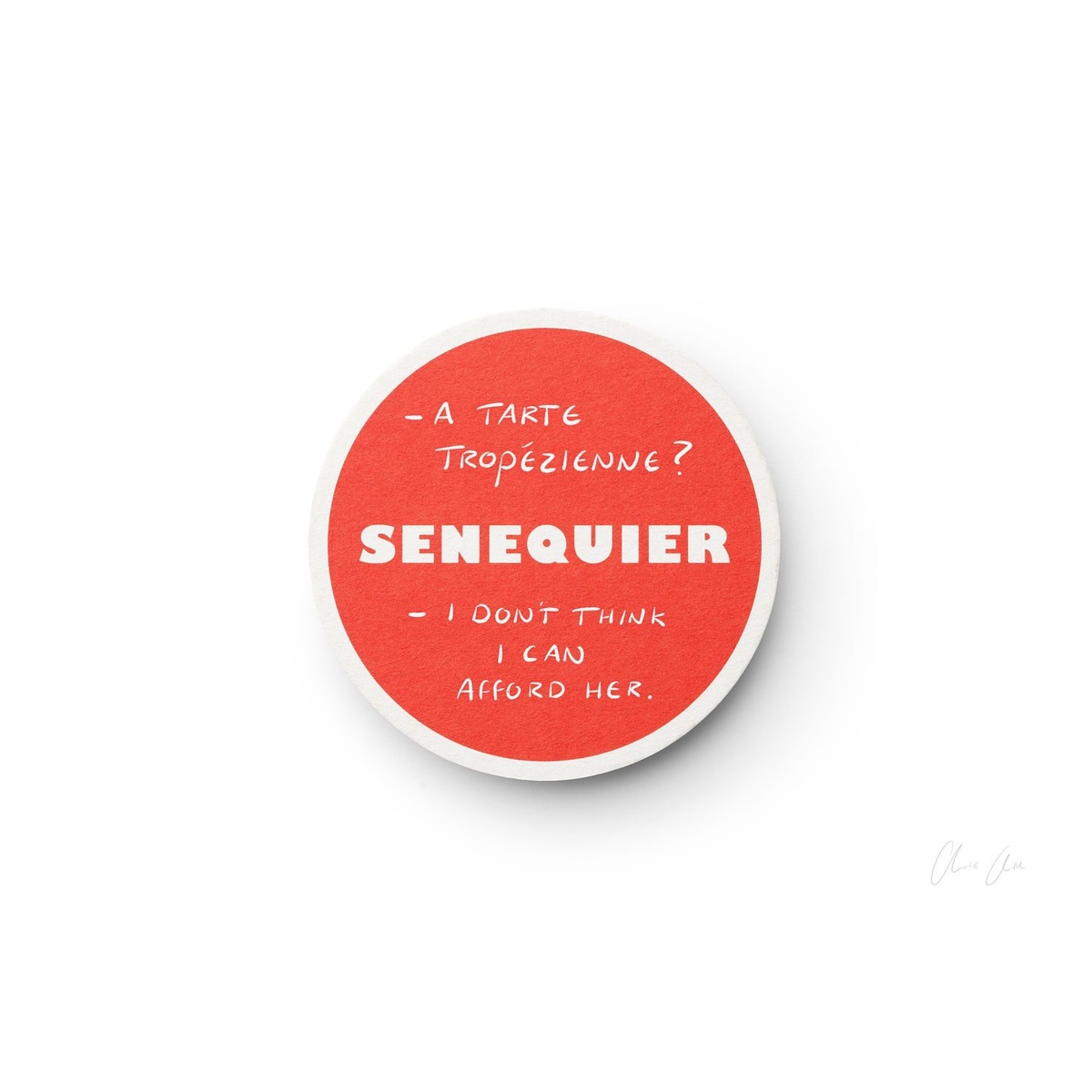 Coaster at Senequier i Print