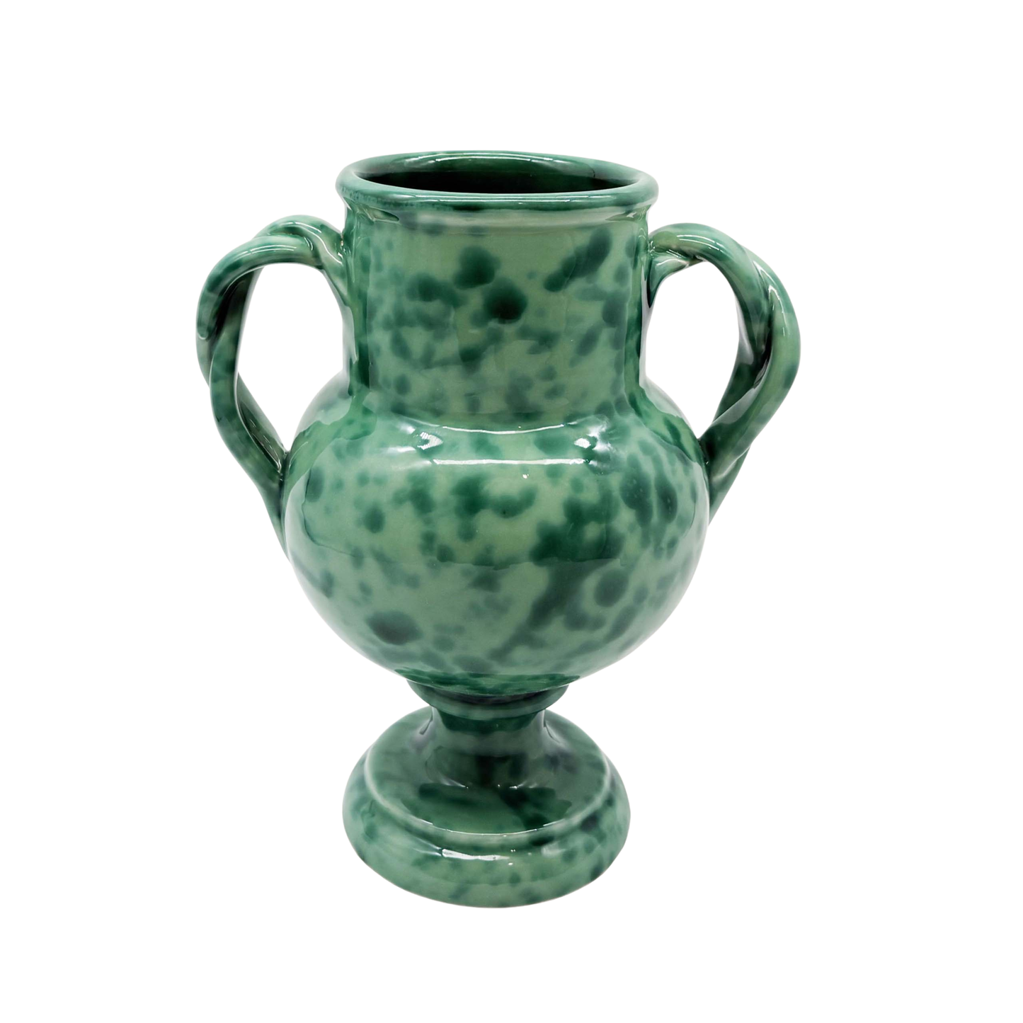 Splatterware Two Handle Vase