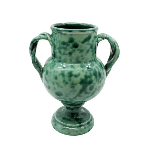 Splatterware Two Handle Vase