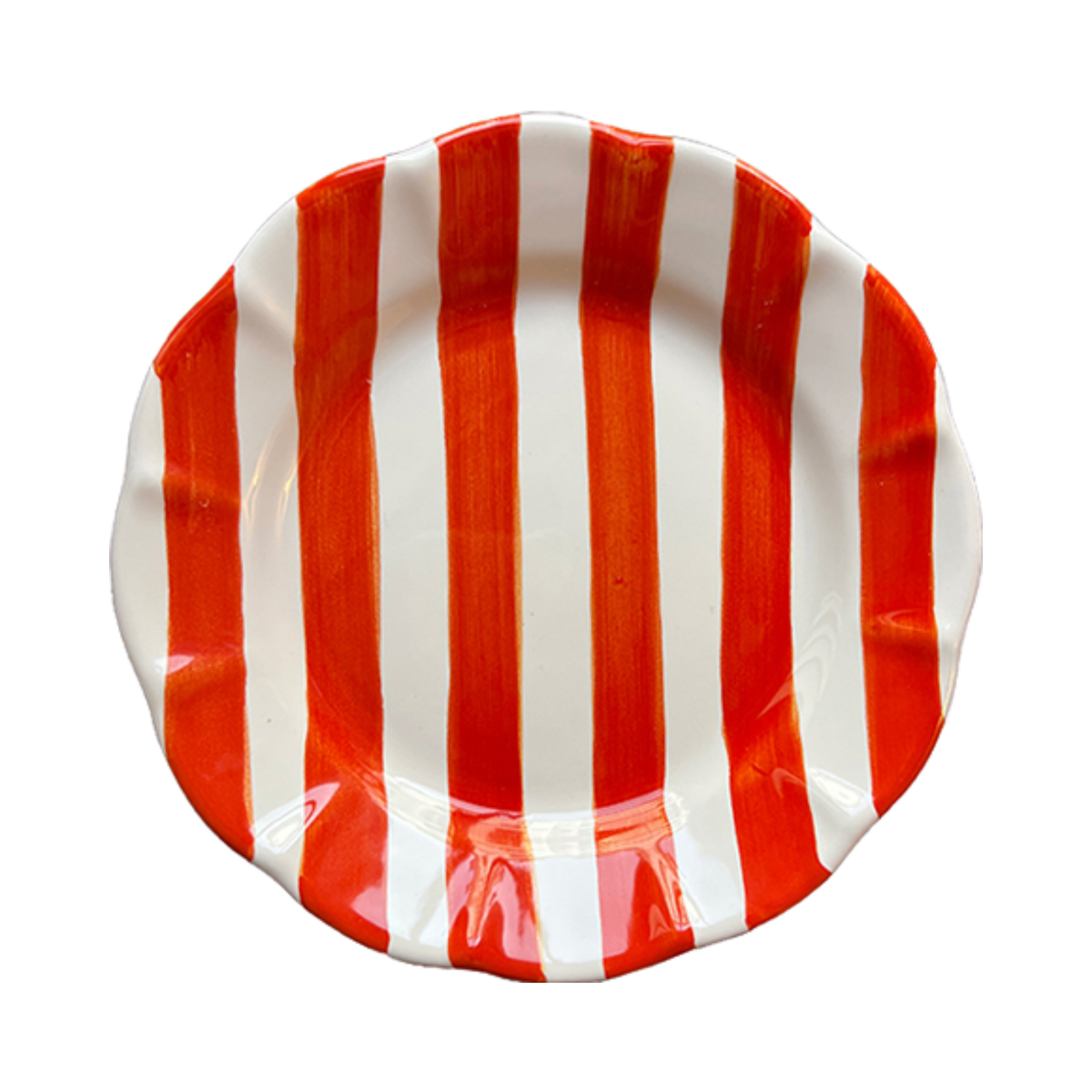Pasta Stripe Blood Orange – Italian Handcrafted Ceramic