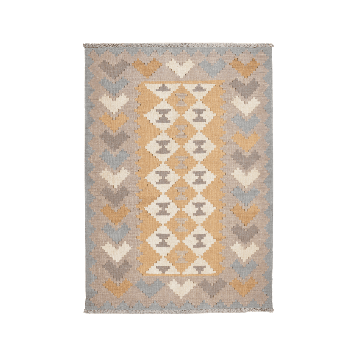 Kelim Gashgai Handwoven – Yellow, 170 x 118cm