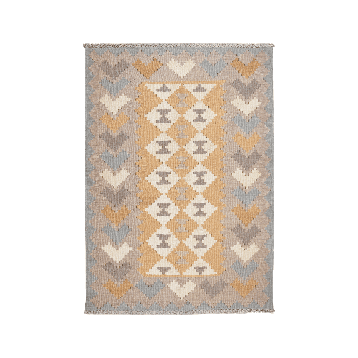Kelim Gashgai Handwoven – Yellow, 170 x 118cm