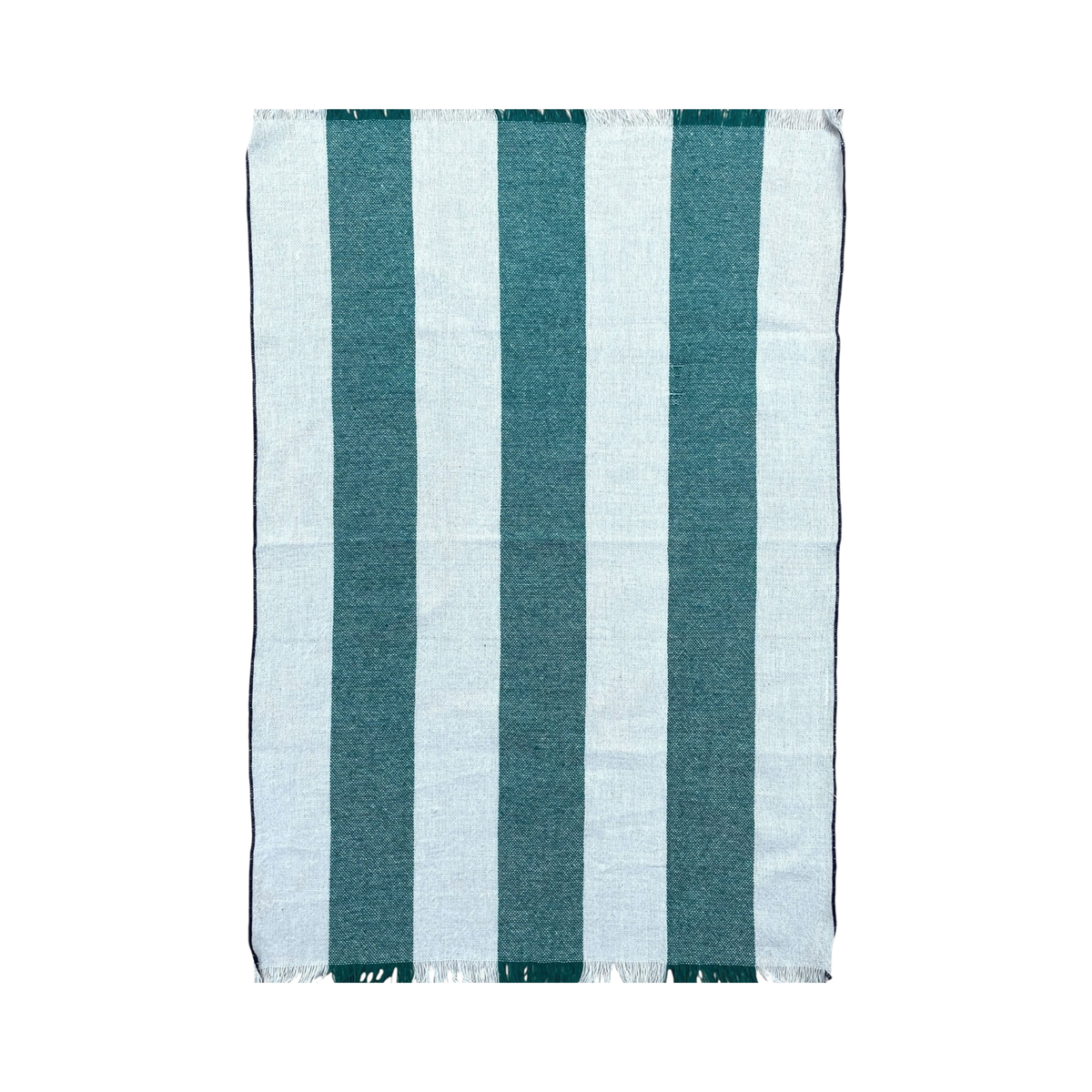 Teal Palm Pal Tea Towel | Block-Printed Cotton | 18x26 in