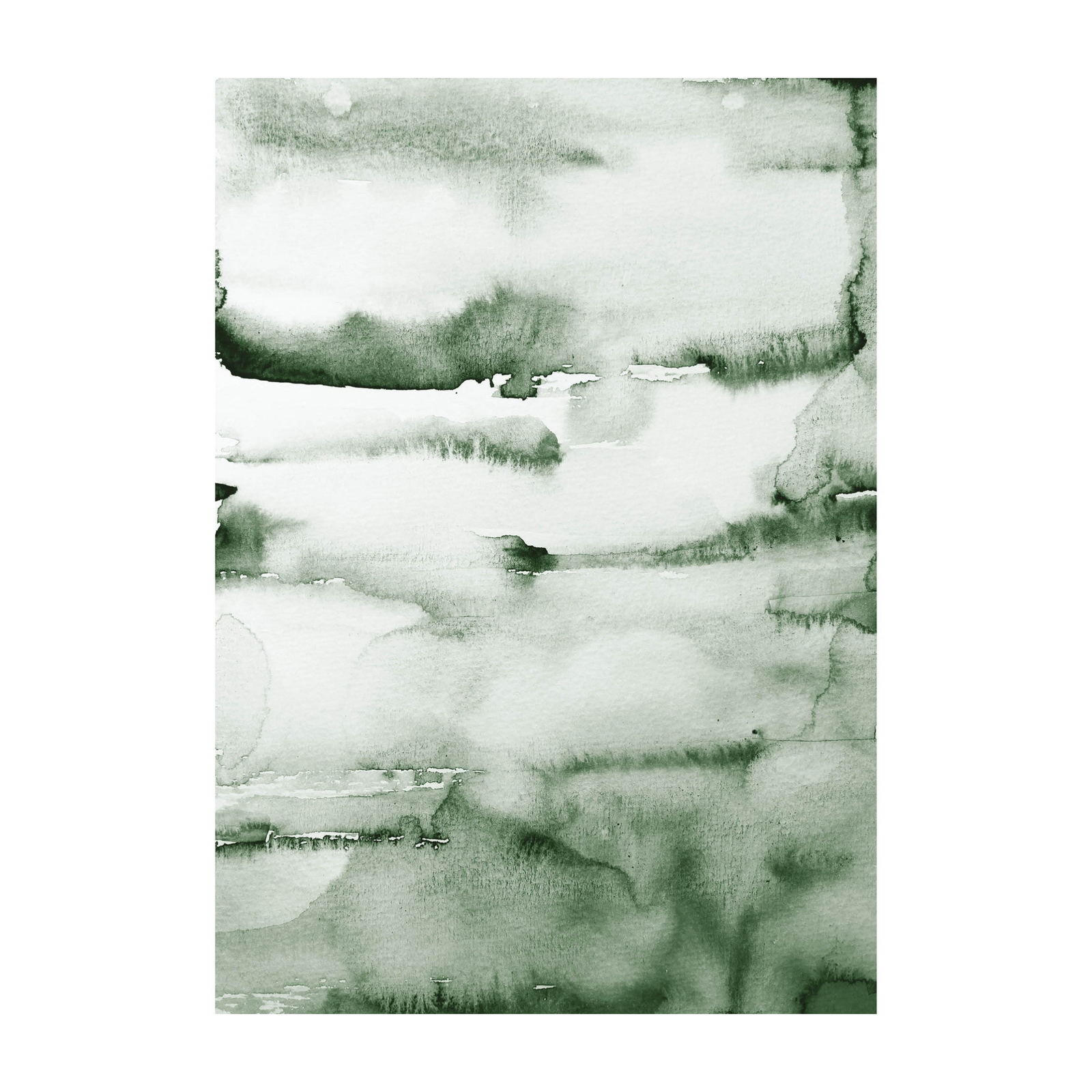 "Green Water Color" Print