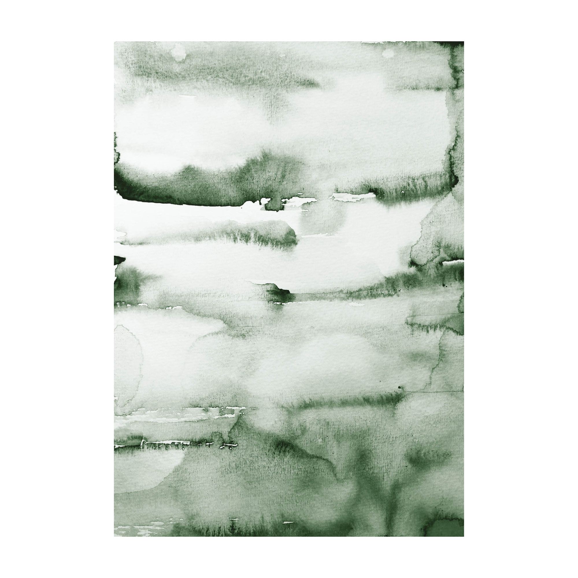 "Green Water Color" Print