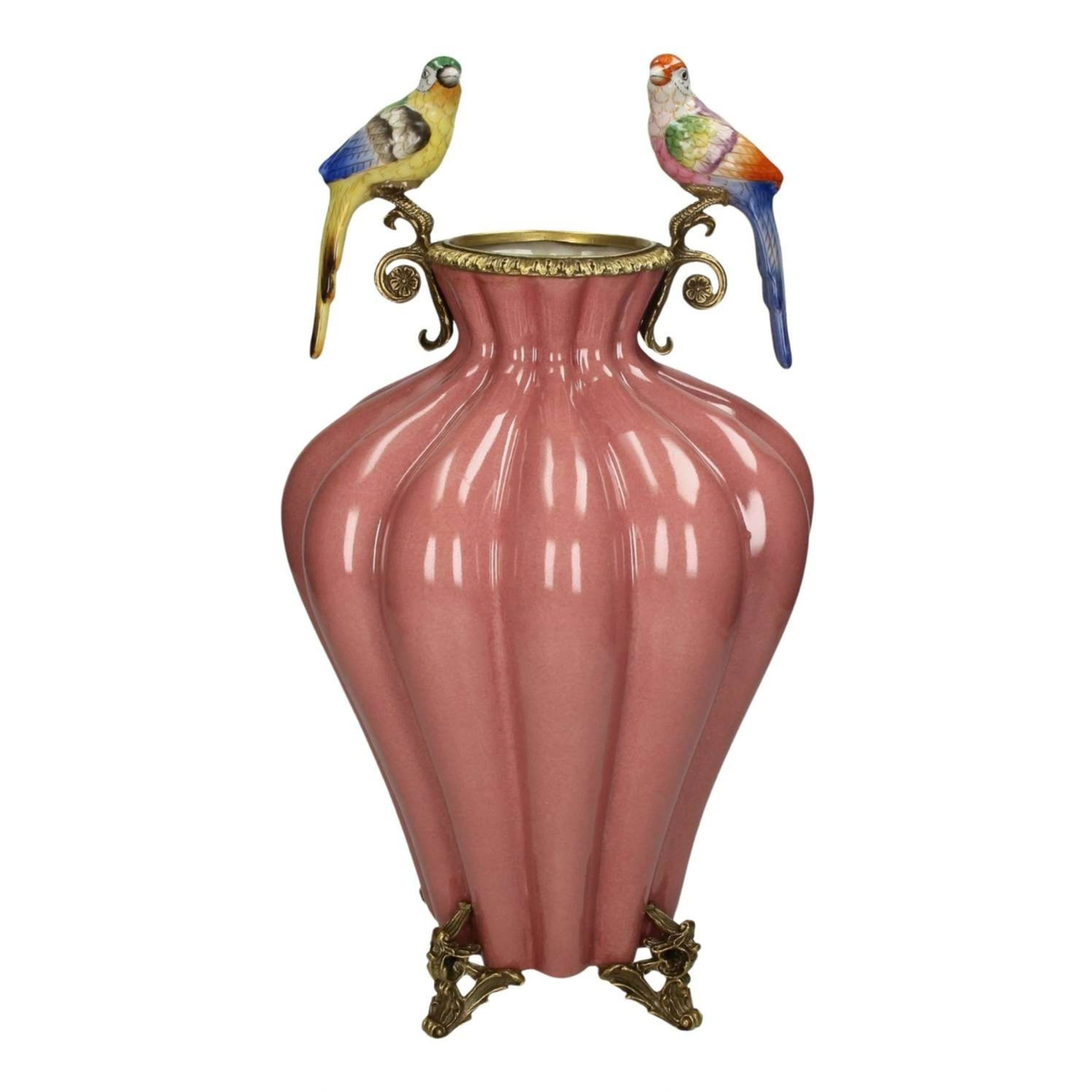 Bridgerton Regency Style Vase With Two Birds