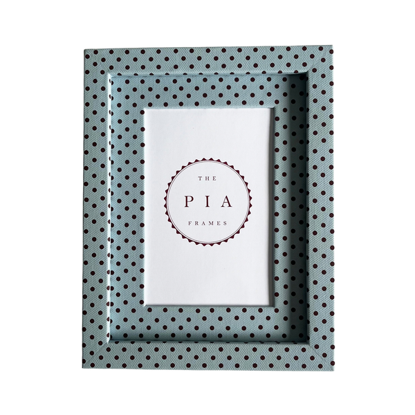 Blue & Burgundy Pembroke Dot Frame