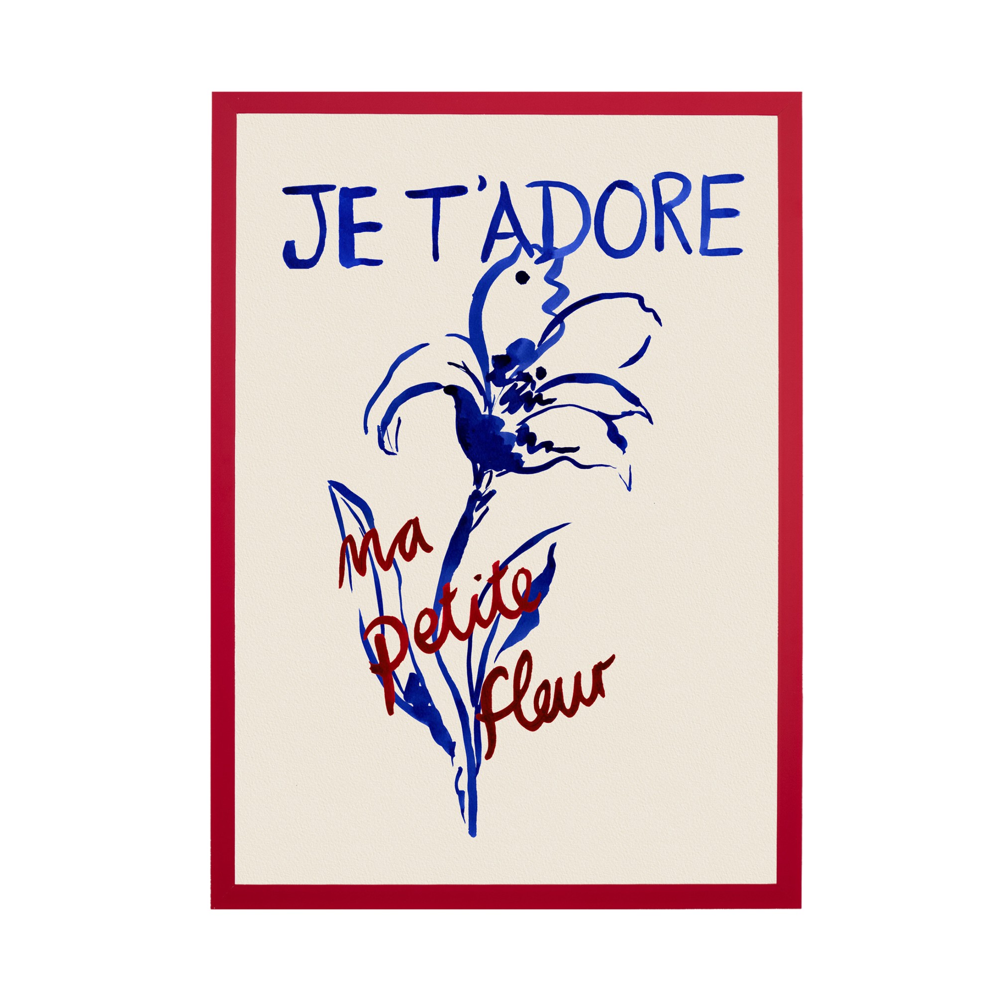 My Little Flower (Ma Petite Fleur) - French Floral Art Print