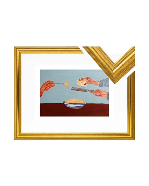 Sharing Pasta Fine Art Print
