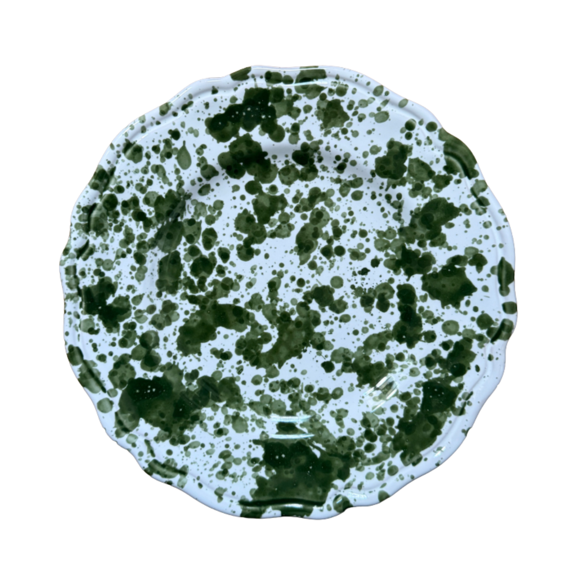 Plate Dots 20 cm Green