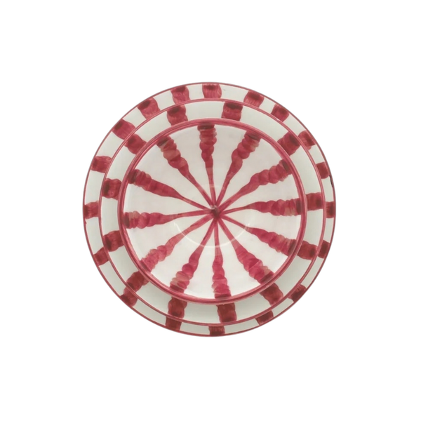 Wave Dinner Set - Grenadine - 3 Piece