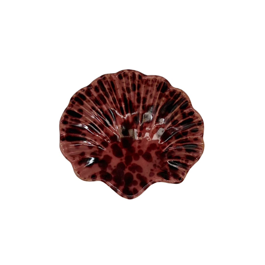 Splatterware Shell Dish