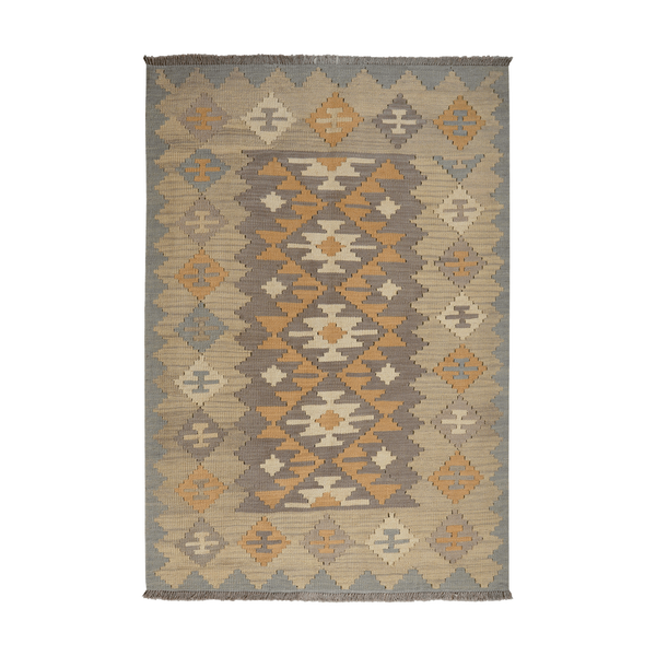 Kilim Gashgai Rug · Hand-Woven - Grey, 176x121 cm