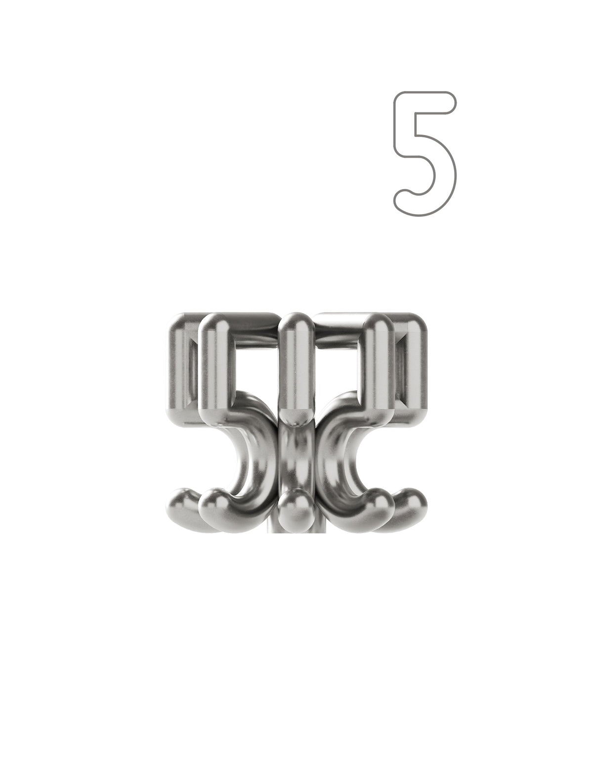 Digit Candle Holder Five