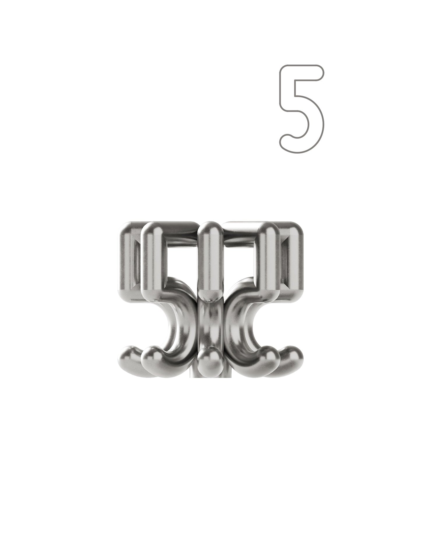 Digit Candle Holder Five