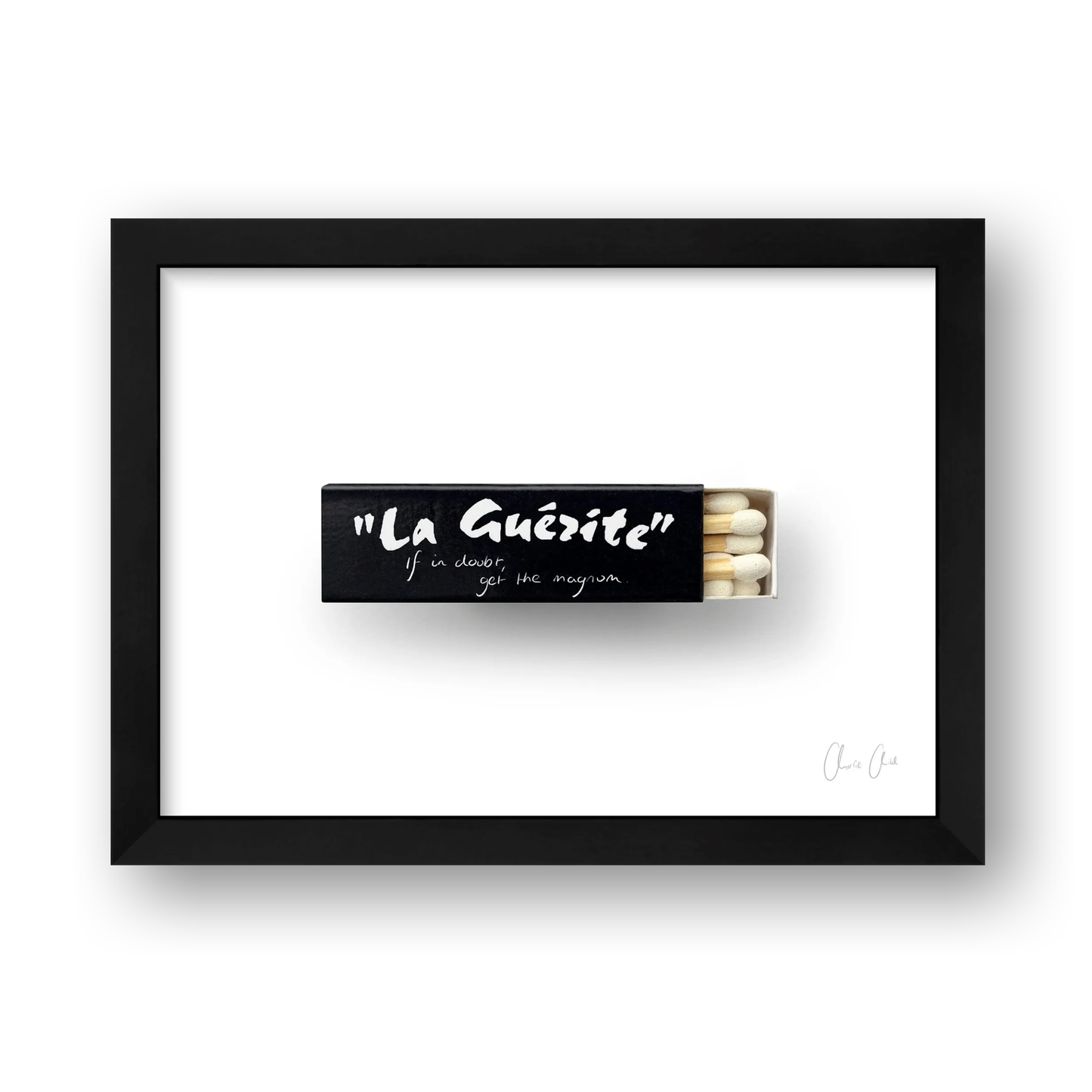 Matchbox at La Guerite Print