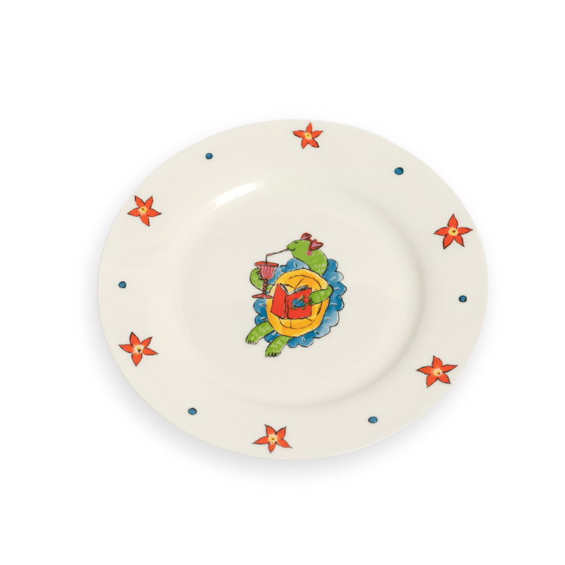 Holidaying Turtle Dessert Plate Set - Set of 6