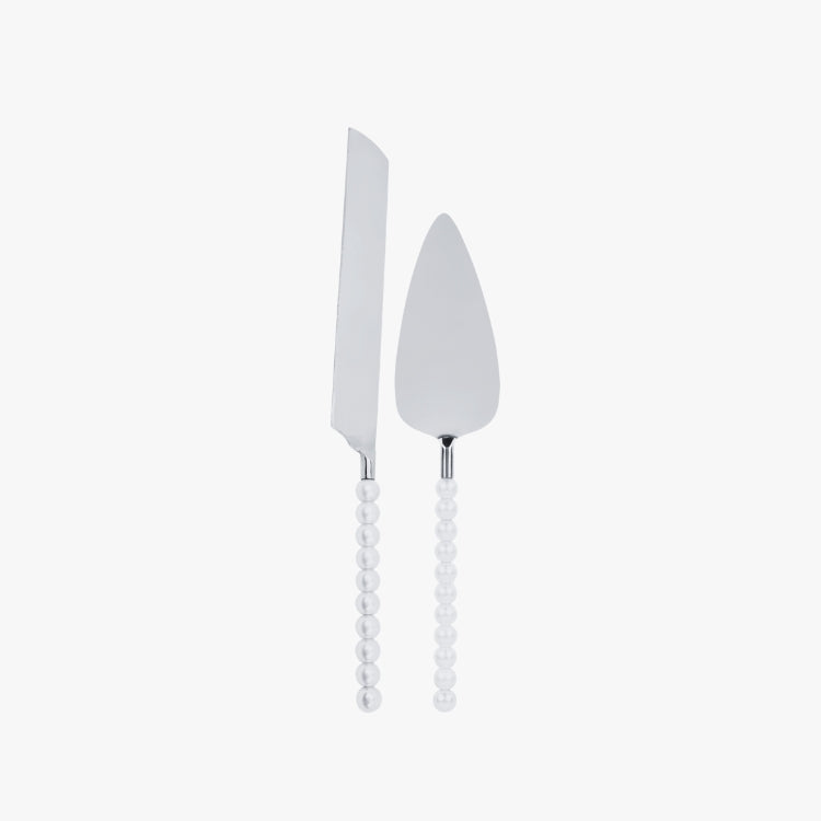 Pearl Cake Knife and Server