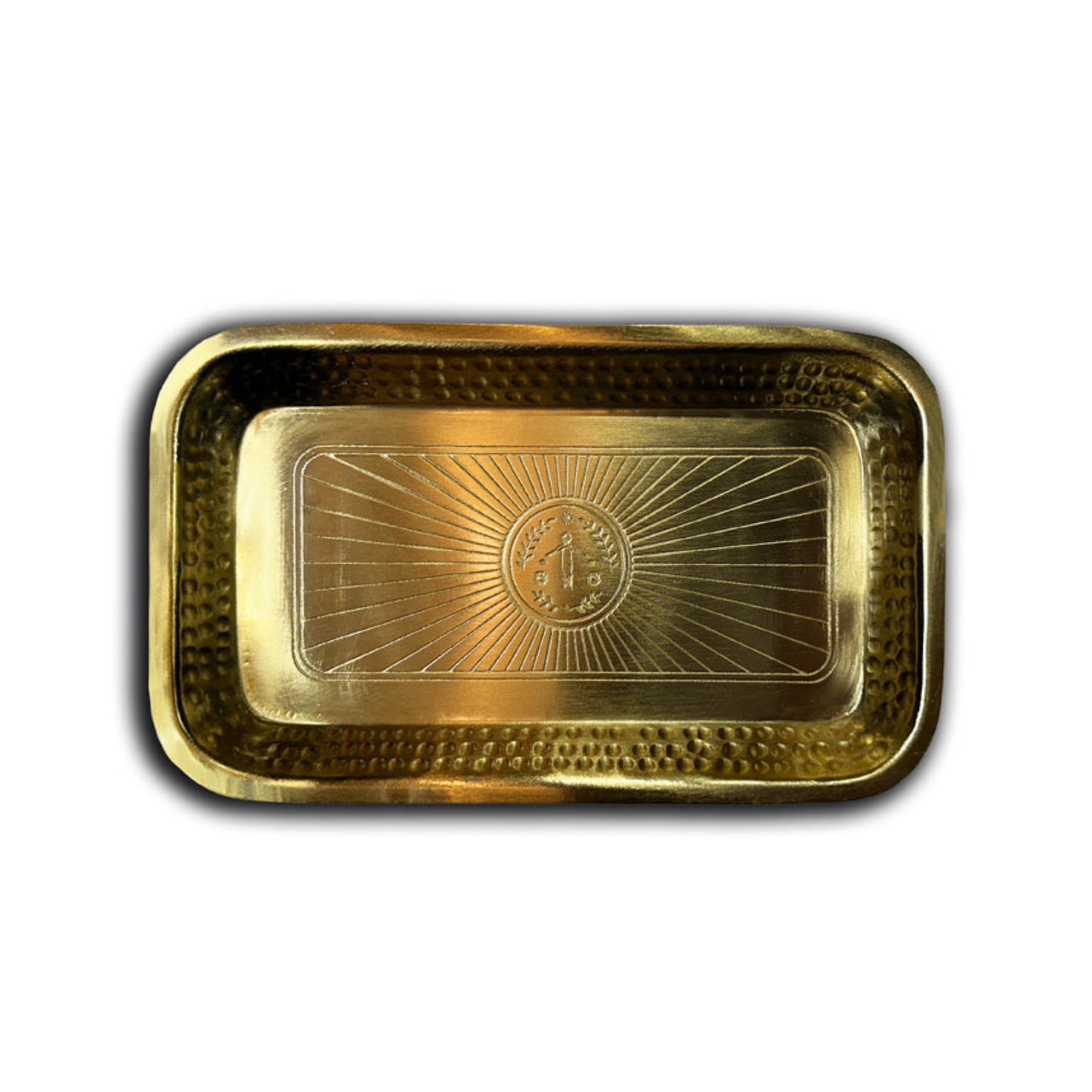 Engraved Brass Tray