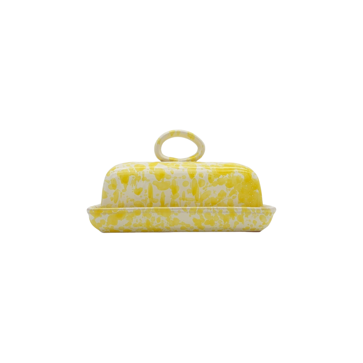Splatterware Butter Dish