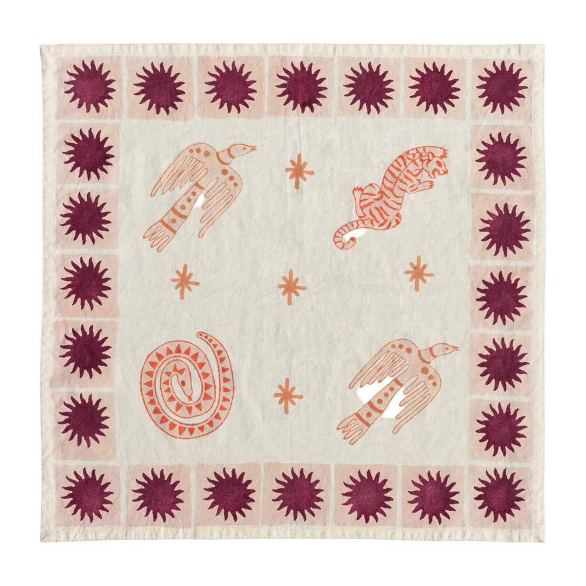 The Pink Wildlife Napkin Set of 2