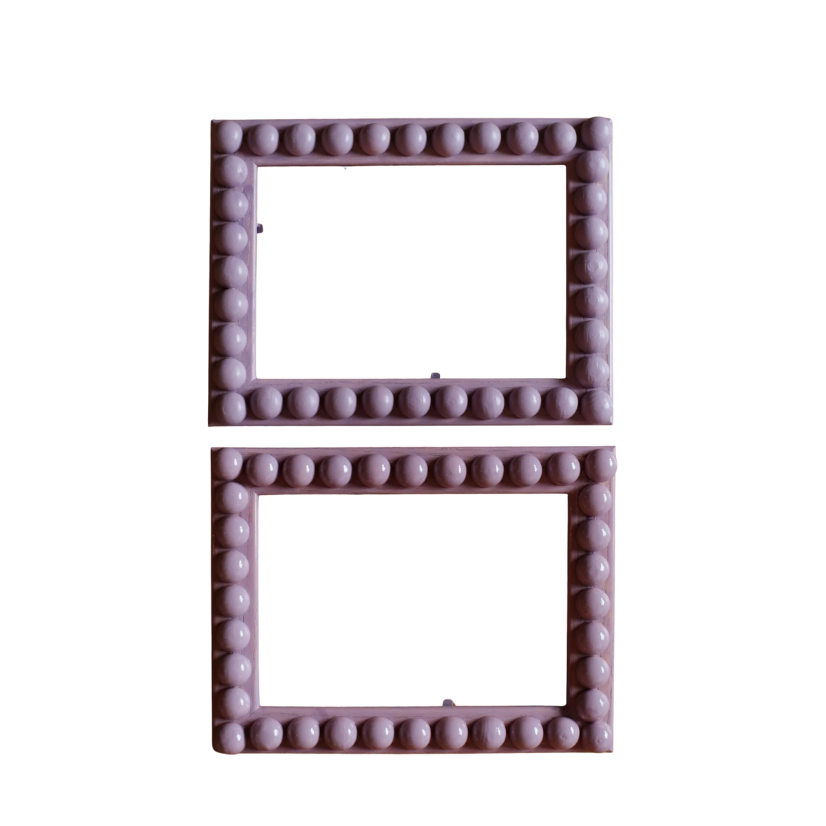 French Lavender Stained Bobbin Frame