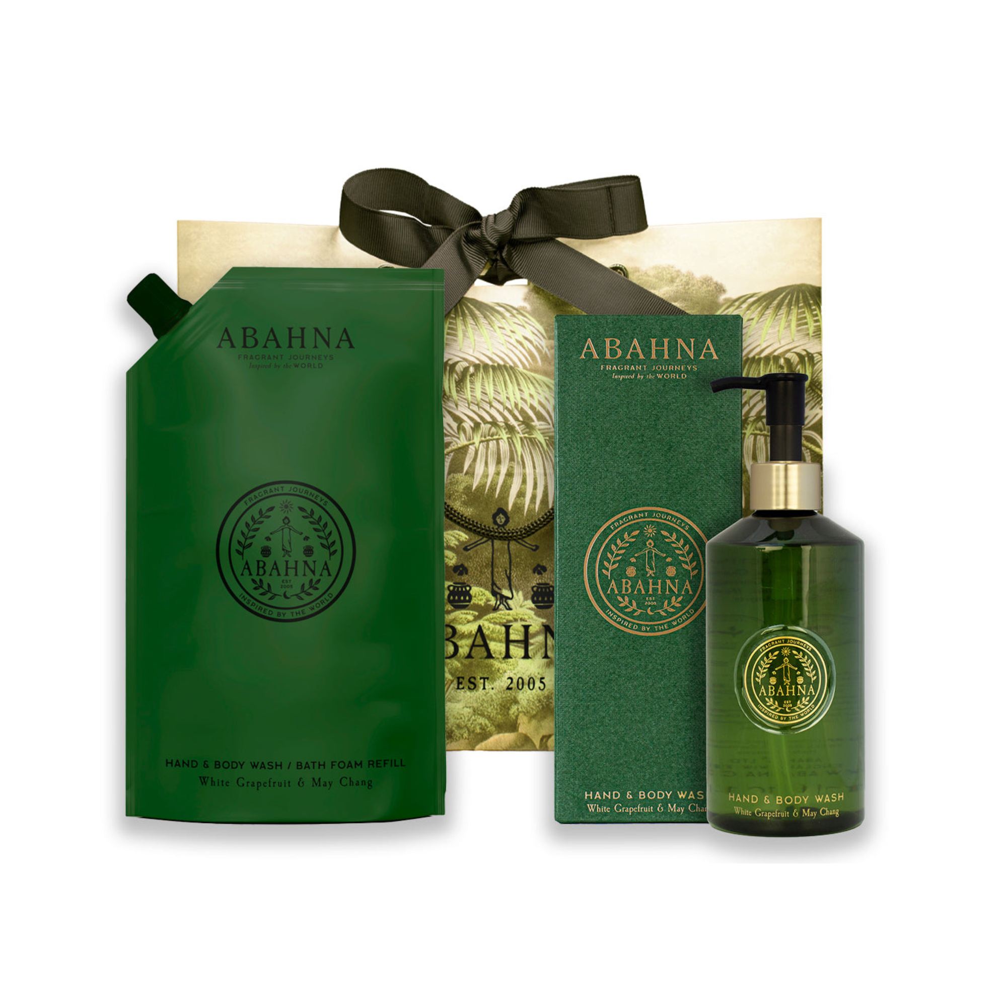 Hand & Body Wash Refill Set - White Grapefruit & May Chang