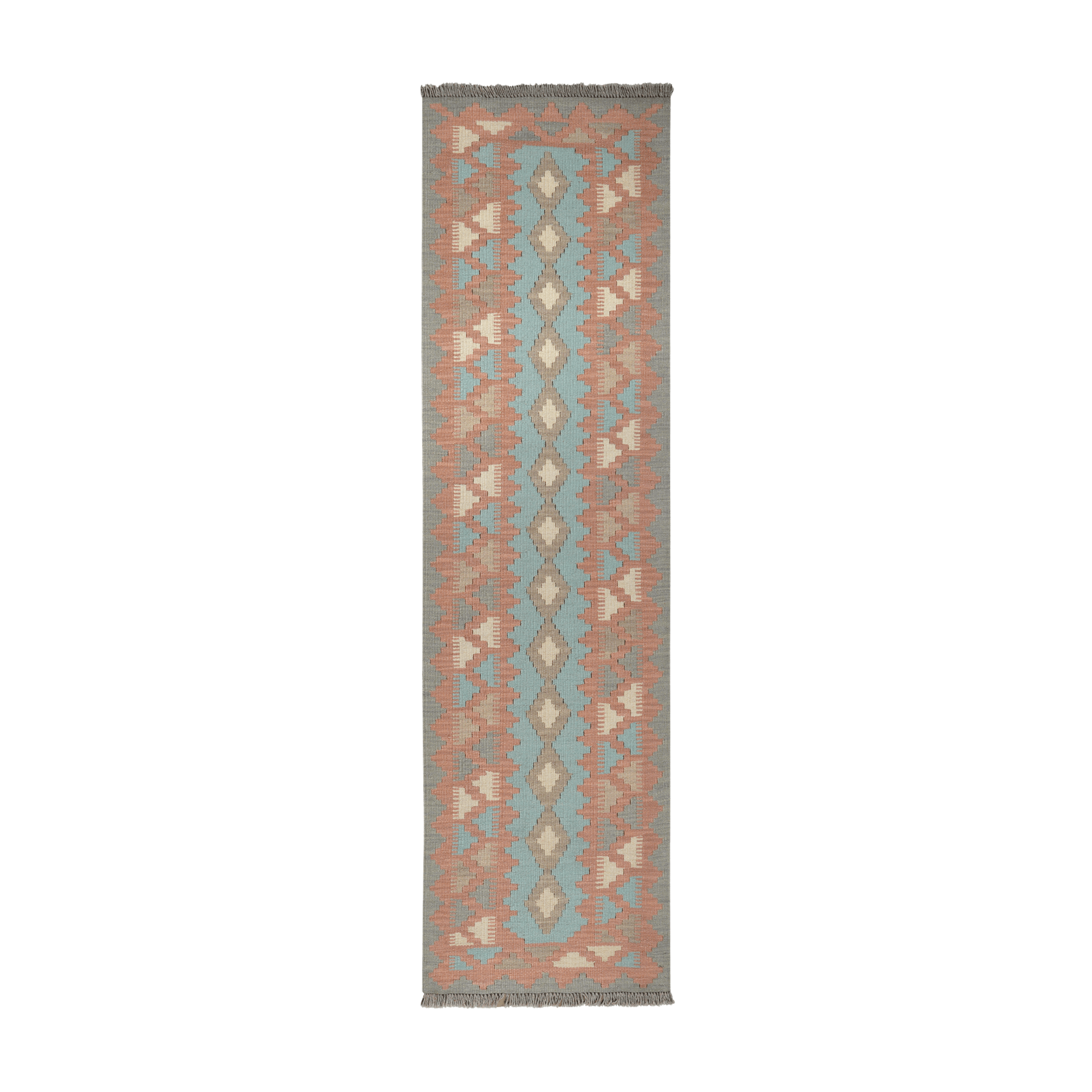 Kilim Gashgai Rug · Hand-Woven - Turquoise, 194x54 cm