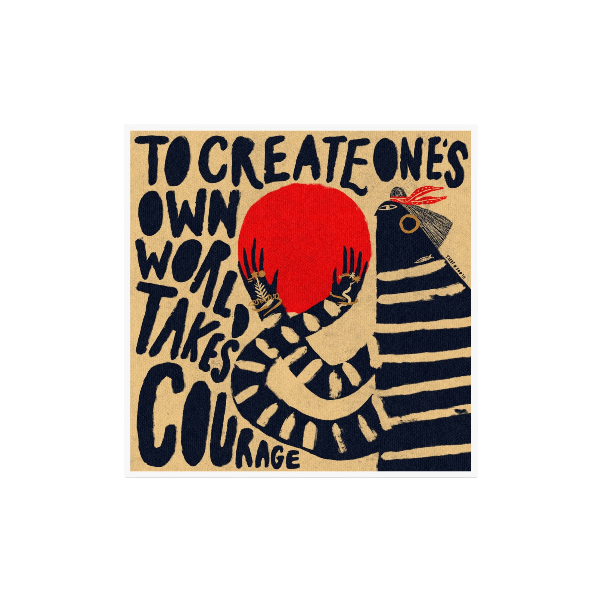 Tabby Booth Georgia O'Keeffe Quote Fine Art Print