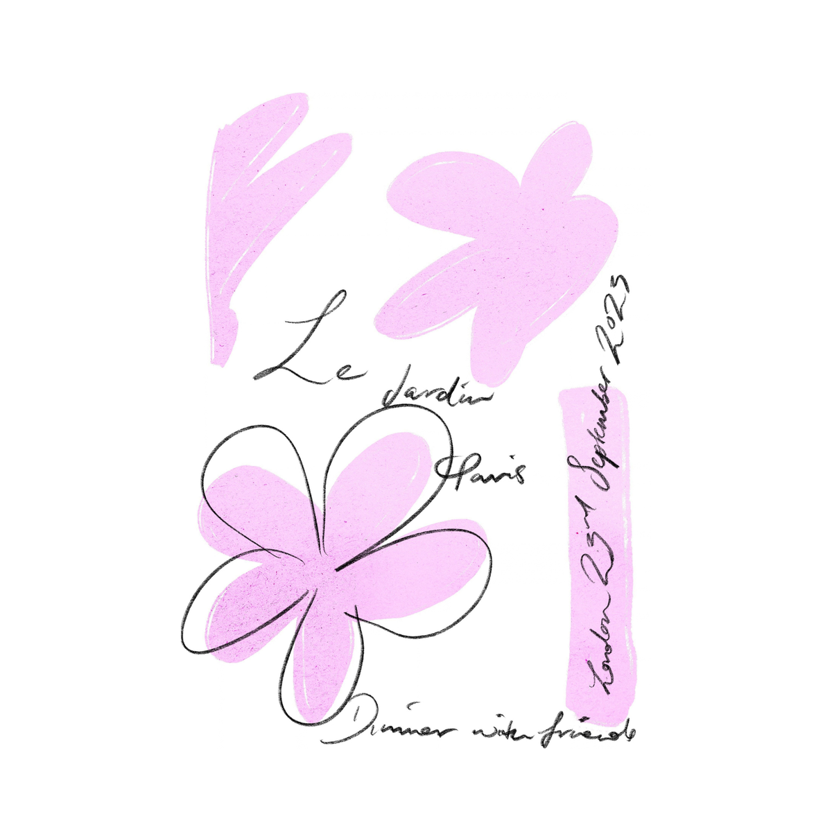Le Jardin Blush Print