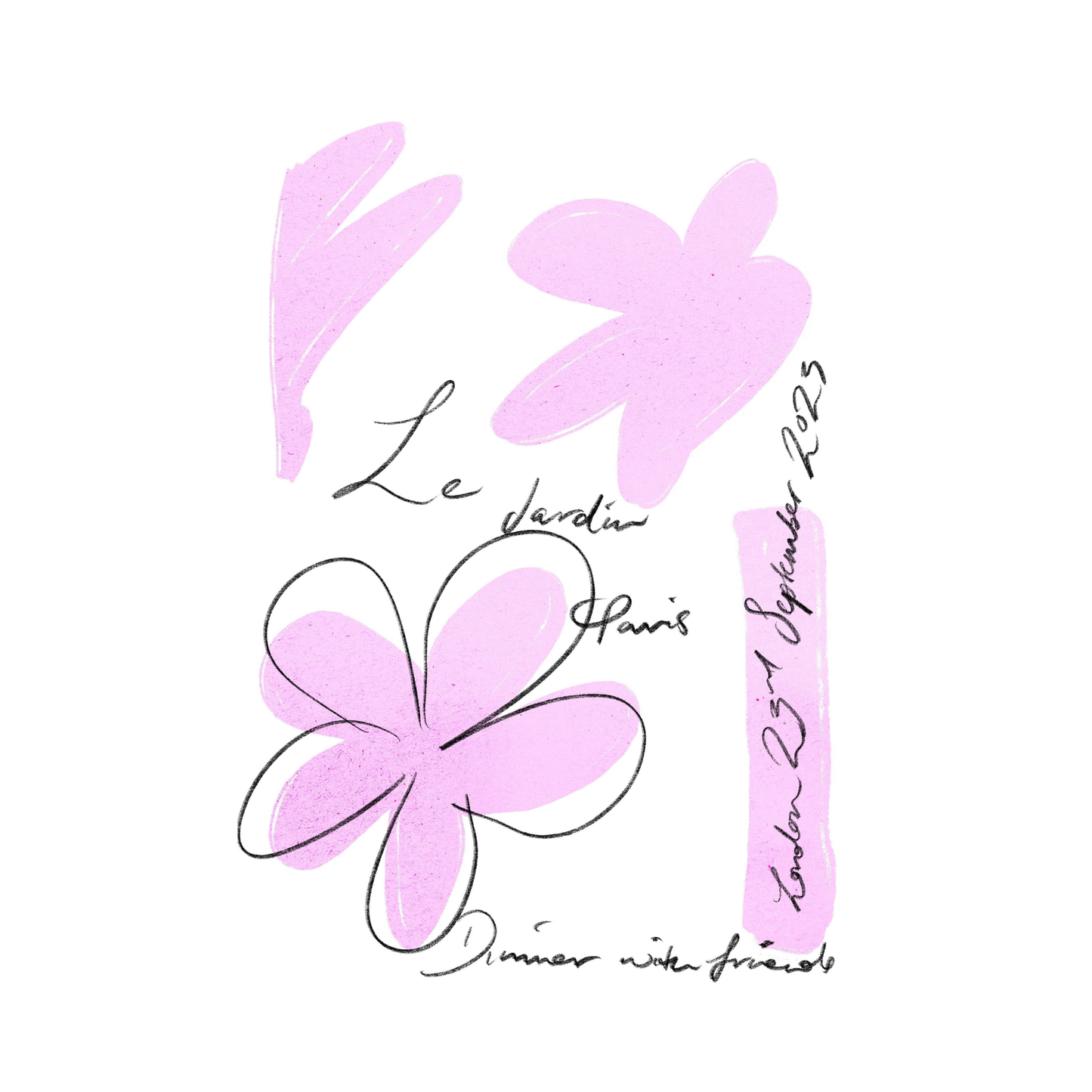 Le Jardin Blush Print