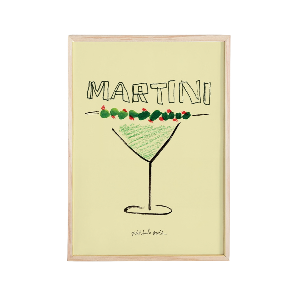 “Extra Dirty Martini” Mini Art Print