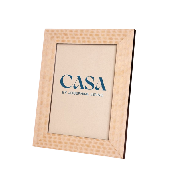 Cream And Beige Patterned Photo Frame 7x5"