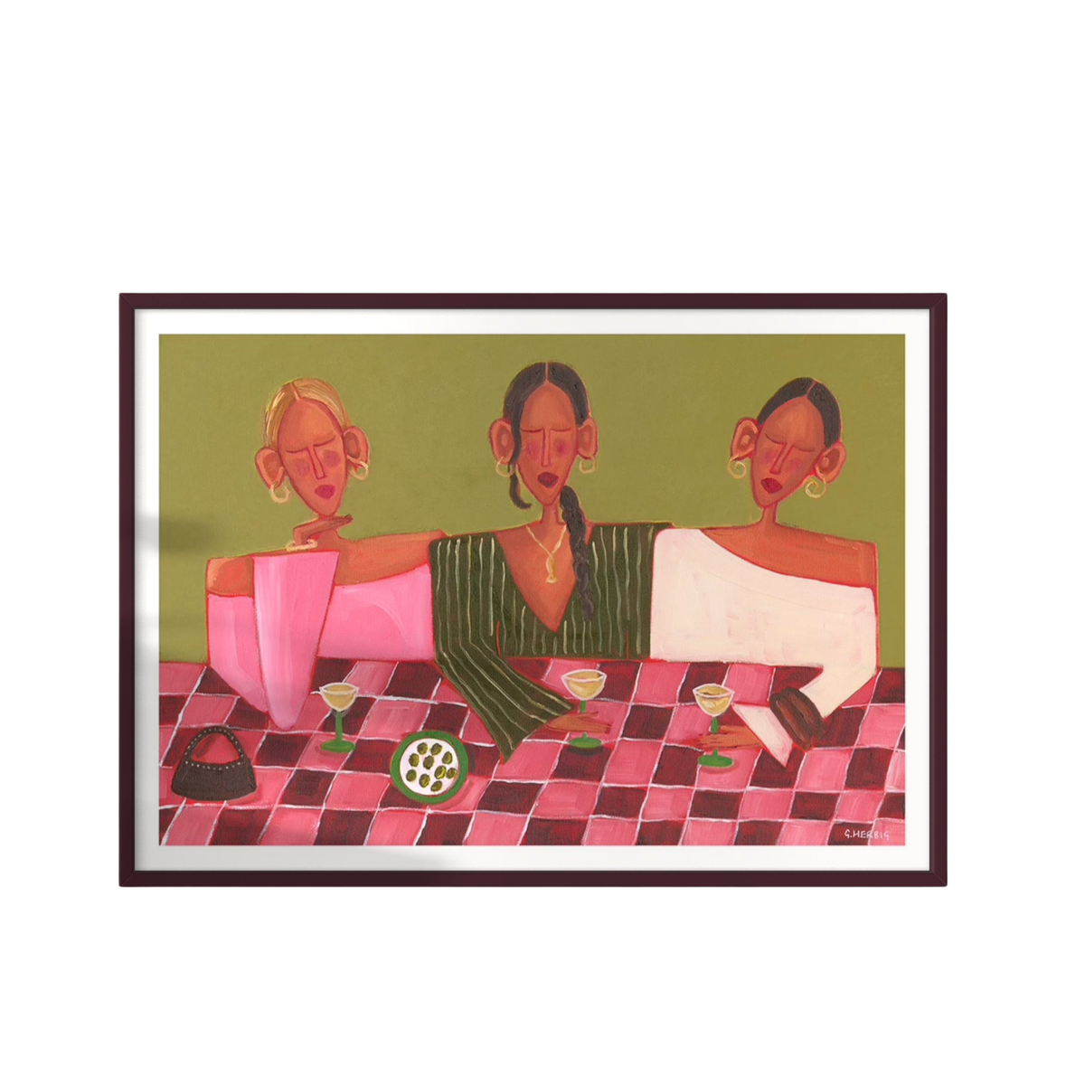 Olives & Wine Print
