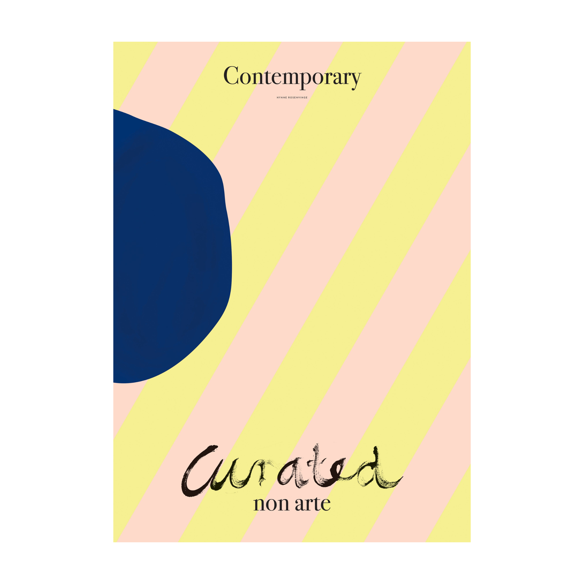 Curated - Blue Shape Print