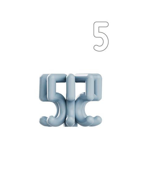 Digit Candle Holder Five