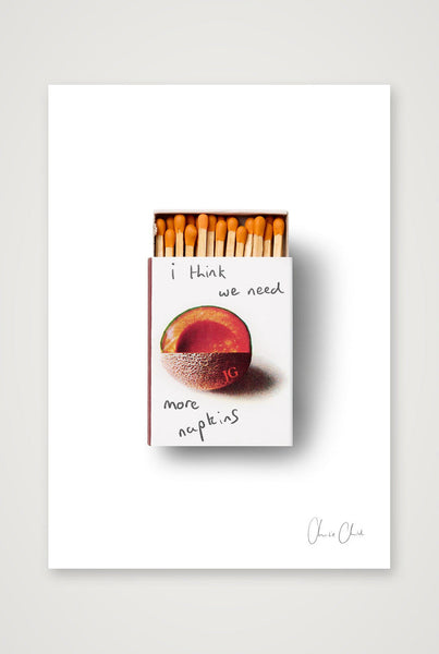 Matches at JG Melon — A4 (21×30cm, 8×12") Print only