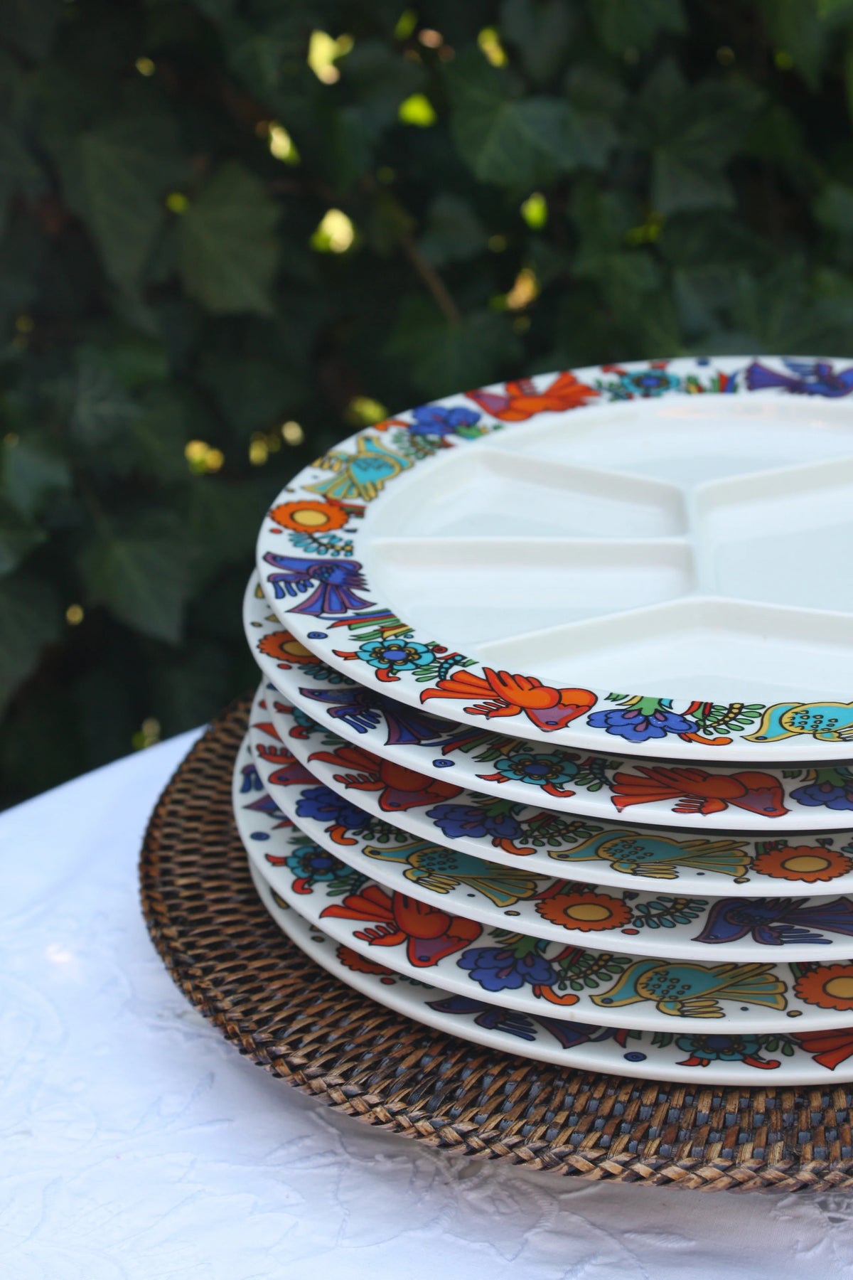 Acapulco Vintage Fondue Plates by Villeroy & Boch