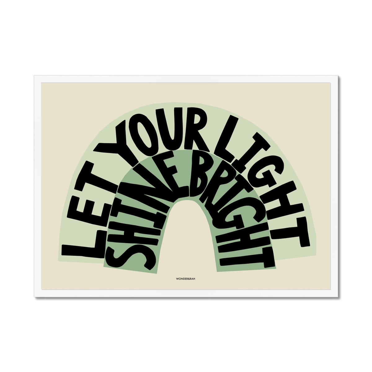 Green Shine Bright Children's Print