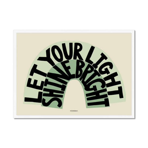 Green Shine Bright Children's Print