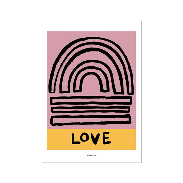 Happy Love Abstract Print