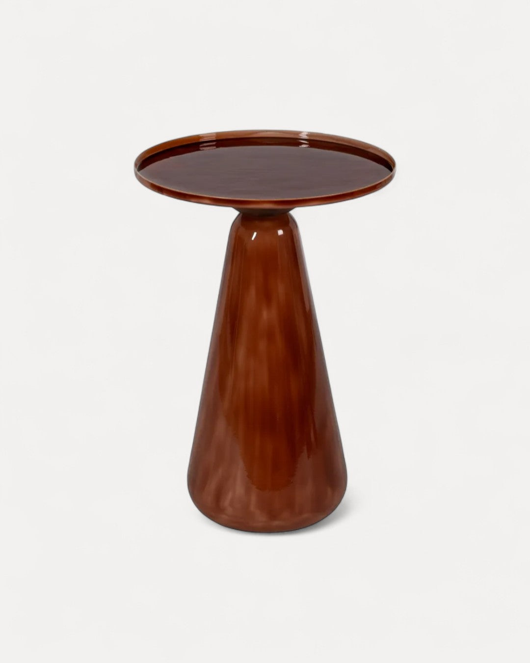 Set of 2 Oria Enamelled-Metal Side Tables