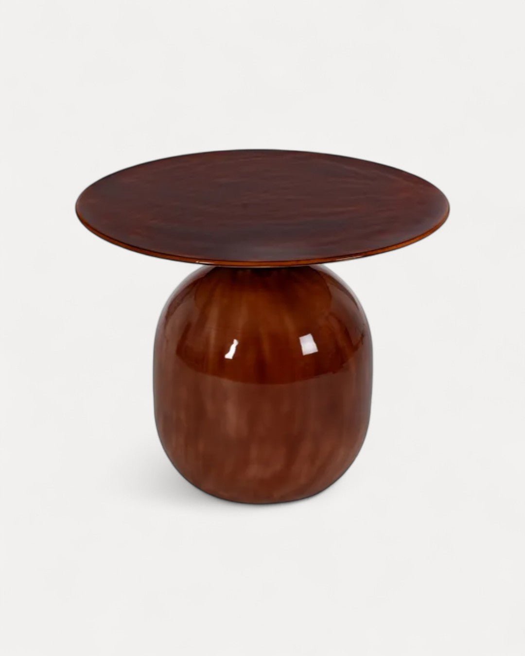 Set of 2 Modena Enamelled-Metal Side Tables